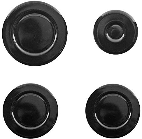 SPARES2GO Oven Cooker Hob Gas Rapid Burner Flame Cap Kit (Small, 2 Medium & Large 55mm - 100mm)
