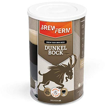 Brewferm - Bierkit Dunkel Bock - Bierbrauset Zum Selber Brauen - 12 Liter - Das ideale Herbstbier