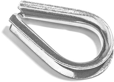Premier Stainless Solutions Heavy Duty Stainless Steel Thimbles for 1/4” Cables, T316 Marine Grade – Lot of 10