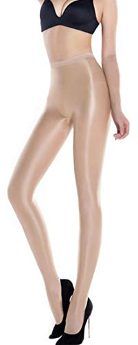 HTRUIYATY Damen Glossy Glänzende Tanzen Stage Strumpfhose 70D Hohe Elastizität Fiber Strumpfhosen Damen Footed Hohe Taille öl Socken Strumpfhose Nackt