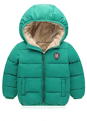 Mfmiudole Baby Boys Girls Winter Coats, Thick Hooded Down Kids Infants Toddlers Winter Warm Jacket Outerwear for 1-7 Years
