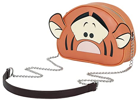 Disney Unisex 05116 Heady Schultertasche Tiger Face, Tigger, Einheitsgröße