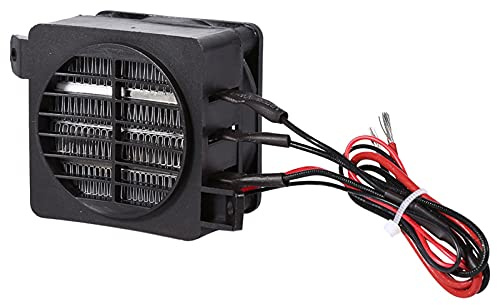 Jadeshay Riscaldatore Elettrico PTC per Auto Riscaldamento Ventilatore 12V 100W con Termostato Termoventilatore Portatile per Riscaldatore Umidificatore Auto Aria Condizionata