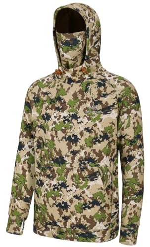 Bassdash Sudadera con Capucha de Lana de Pesca para Hombre con Polaina para el Cuello Sudadera de Rendimiento Resistente al Agua FS18M