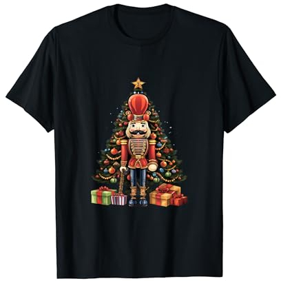 Casse-noisette Ballet Sapin de Noël Pyjama Fête T-Shirt
