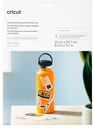 Bedruckbares, wasserfestes Aufkleberset – A4 (6 Stk.)