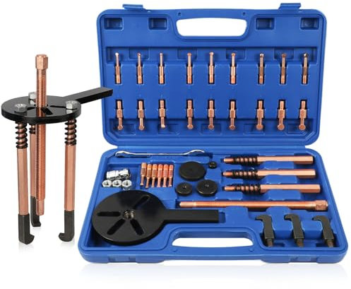 KAISAL 36 in 1 Bearing Puller Set, Inner Bearing Puller Kit, Blind Hole Bearing Removal Tool with Spanner & Socket for Repair Car Motorcycle and Other Machinery