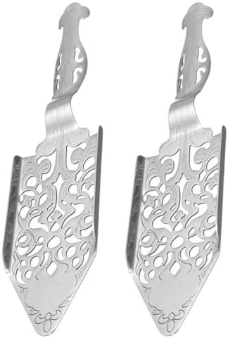 VALICLUD 2pièces Cuillère à Absinthe Filtre Creux Métal Pour Bar Usage Domestique Fourniture Cocktail