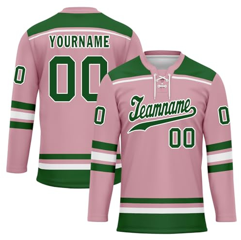 Onegam Custom Ice Hockey Jersey for Women, Quick Dry Personalized Sorority Hockey Shirt Team Practice Game Outfits