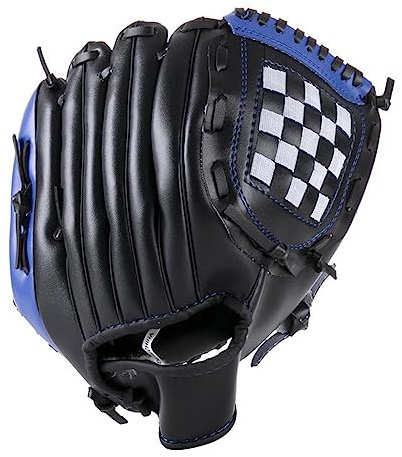 Baseball Handschuhe 1Pc Baseball Handschuhe Kunstleder Kinder Erwachsene Linke Hand Training Praxis Softball Sport(Blue Black,M)