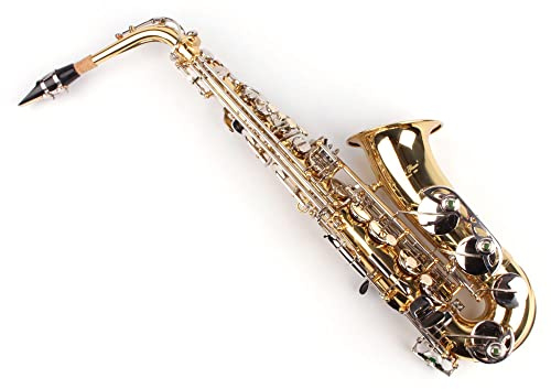Karl Glaser Saxofón Alto, latón cromado, con maletín