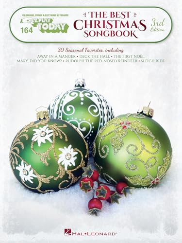 The Best Christmas Songbook 3rd Edition: E-Z Play Today Vol 164 | Easy Holiday Sheet Music for Electronic Keyboard, Organ and Piano | 30 Christmas Favorites for Beginner Keyboard Players