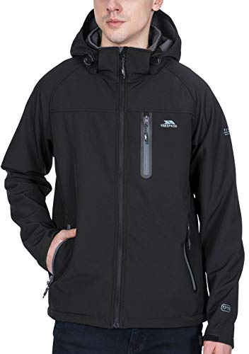 Trespass Accelerator Vestes Coupe-Pluie Homme Noir FR : M (Taille Fabricant : M)