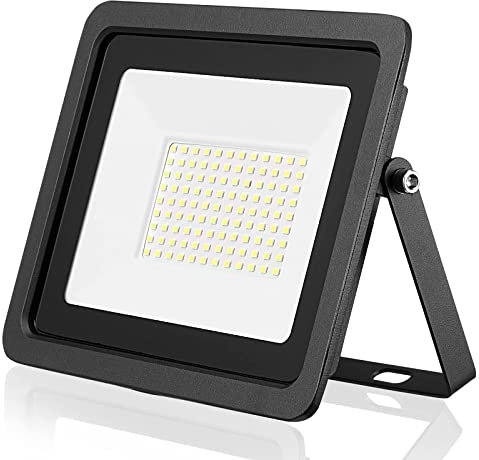 WCT Projecteur d'extérieur LED Projecteur 10W 20W 30W 50W 100W Applique murale réflecteur IP68 éclairage de jardin étanche(Blanc froid, 10W)