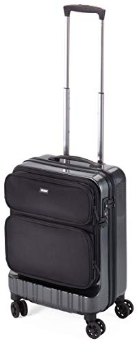TROIKA Business-Trolley in Handgepäckgröße 18,5'', TSA-Zahlenschloss für Haupt- und Fächertasche – 36 Hours Trolley, stoßunempfindliches Polycarbonat – 47 Liter Volumen