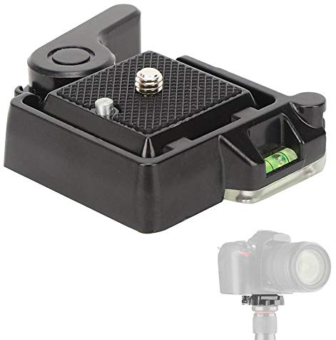 Piastra a sgancio rapido, morsetto per scheda a sgancio rapido universale in lega di alluminio 1/4 pollici 3/8 pollici staffa di montaggio per testa a sfera treppiede fotocamera, DSLR