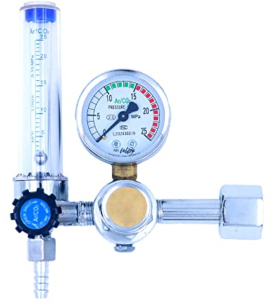 Regulador de argón reductor de presión de gas, regulador de cilindros miniatura MiG con instrumentos, manómetro de soldadura, manómetro de flujo MiG TIG de argón CO2