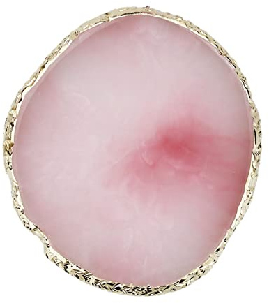 LAMXD Palette en résine pour nail art - Palette de mélange de couleurs pour vernis à ongles - Plateau présentoir à ongles - Accessoires de bricolage (rose)