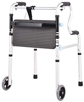 Days Andador de Altura Ajustable, Andador Ligero sin Ruedas, Andador para Ancianos con Ruedas con Orinal Muleta Plegable Ligera Multifuncional NIU Double The Comfort