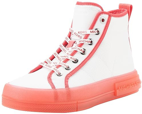 MICHAEL KORS Damen Evy HIGH TOP Sneaker, Geransium, 41 EU