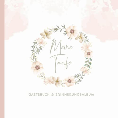 Taufe Gästebuch: Geschenk für Mädchen & Junge Erinnerungsbuch Taufe I Taufbuch Erinnerungsalbum