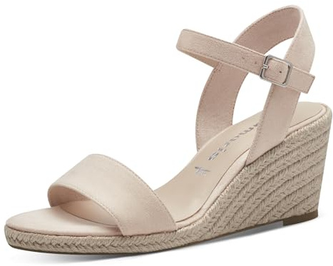 Tamaris sandale femme à talon compensé beige 36 EU