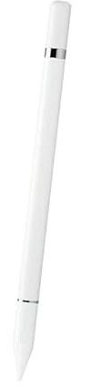 Stylet pour tablette 2 en 1 avec fonction d'écriture, stylet universel pour toutes les tablettes/téléphones portables, compatible avec Apple/Huawei/Xiaomi/Samsung/Microsoft (blanc)