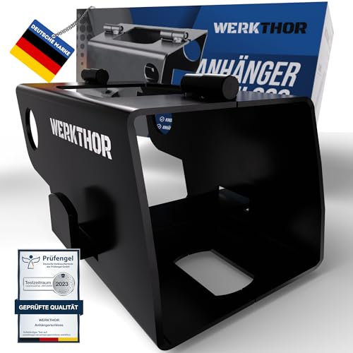 WERKTHOR Anhängerschloss ohne Vorhangschloss - Universelles Kastenschloss Anhänger - Anhänger Diebstahlschutz Angekoppelte & Abgekoppelte - Edelstahl Anhänger Schloss - Schloss für Anhänger