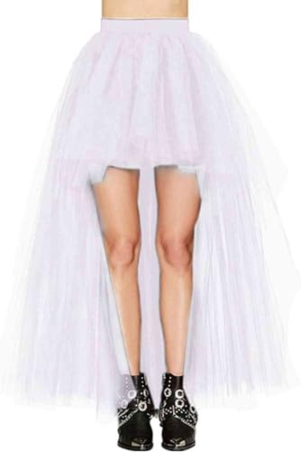 Falda larga de tul con tutú para mujer, falda larga para festival, fiesta, boda, noche, baile de graduación, falda de cola de milano