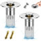 2 STK WaschbeckenstöPsel für 34-40mm Abfluss Ablauf - Abflussstopfen Waschbecken mit Haarsieb, Universal Pop Up Abflusssieb Dusche schnell ablaufend, Abflussstopfen füR Aufsatzwaschbecken