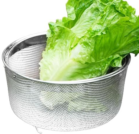 Fine mesh sieve, stainless steel sieve, stainless steel L sieve metal sieve vegetable sieve | photo metal sieve vegetable sieve fine sieve, vegetable steaming basket with handle and stand for