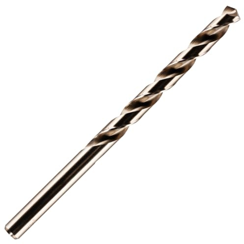 Rennie Tools 10.5mm Long Series HSS Cobalt Jobber Drill Bit For Stainless Steel, Hard Metals, Aluminium, Cast Iron, Copper. DIN340 Twist Drill Bit
