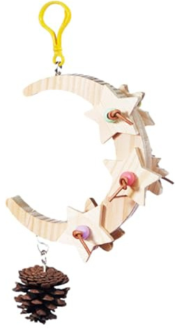 Dondolo per pappagalli, giocattolo in legno, altalena per parrocchetti | giocattolo da masticare | gabbia per uccelli | decorazione per gabbie per uccelli, parrocchetti, gabbie per uccelli