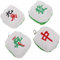 VICASKY 4 Stück Mahjong-anhänger Rucksack-anhänger Plüsch-mahjong-dekore Flauschiger Schlüsselanhänger Gefüllte Mahjong-schlüsselanhänger Mahjong-plüsch Gefülltes Mahjong Rostfreier Stahl