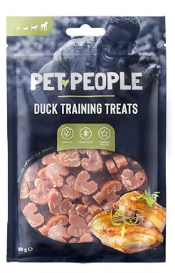 Pet People Duck Training Treats 80g, Natural, Grain Free, High Protein, Dental Care, Dog Snacks - 8pc, 80g (10 Bags)
