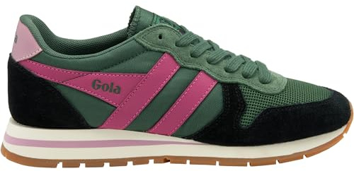 Gola Daytona - Damen Sneaker - Evergreen-Black-Fuchsia, Größe:39 EU