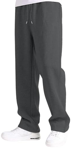 Sobzia Pantaloni Sportivi Uomo Jogger Palestra Tuta Ginnastica Sportwear Tasche Coulisse Casual Fitness Versatile, per Il Tempo Libero Baggy Pantalone Larghi per Running Sport S-3XL