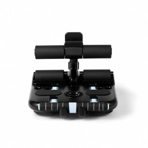 FytStycale Appareil D'ai pour les Abdominaux avec Support Téléphone Stable Barre Sit-Up avec Ventouses Portable pour Appartement, Array, Noir, Modèle De Base