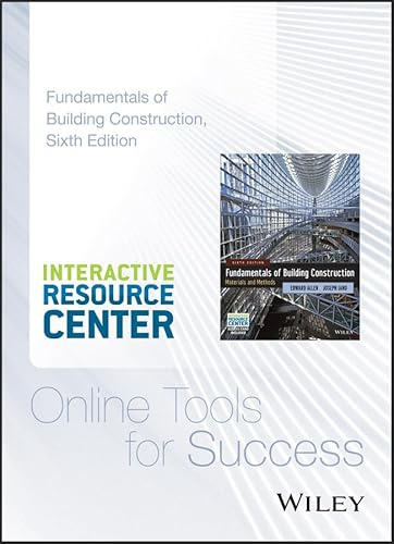 Fundamentals of Building Construction: Materials and Methods, 6e Interactive Resource Center Access Card