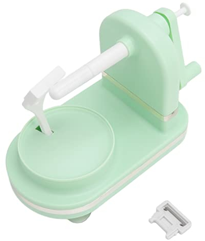 Machine à éplucher les Fruits Pomme épluchée à la Main Multifonction PP en Acier Inoxydable Manivelle Peeler Scraper Machine de Cuisine pour éplucher les Fruits Pear Peelers (Vert clair)