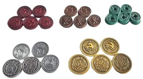 Stonemaier Games Sense & Expeditionen Metallmünzen | Brettspiel-Zubehör