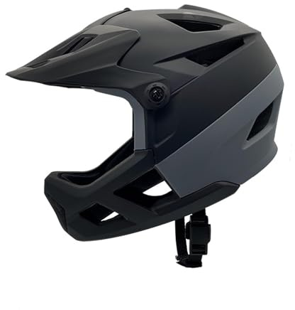 ZJchao Casco de Bicicleta de Montaña Ligera de Amortiguadores Que Absorben el Puerto de Gafas de Visera de 55-59 Cm Negro