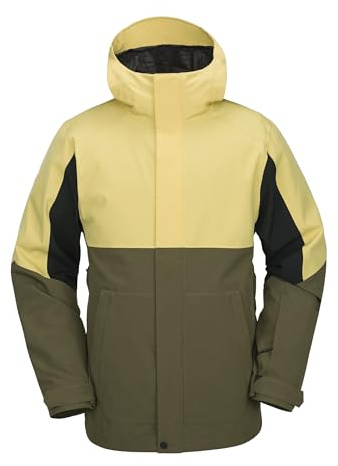 Volcom Men's Brighton Hooded Snowboard Ski Winter Jacket, Ivy S5