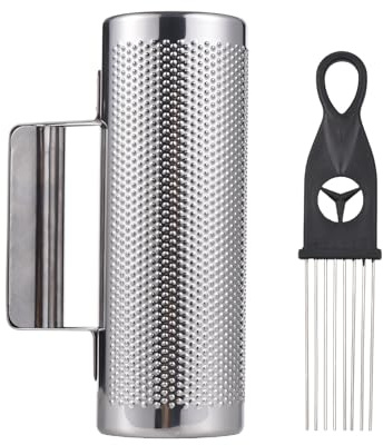 Chaker de acero inoxidable de 12 pulgadas, agitador de percusión de metal profesional con raspador, hammer de de banda de banda herramienta de instrumentos musicales para (8 pulgadas)