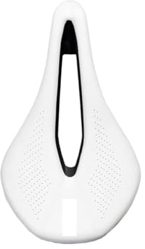 Wtukmo Bicycle Seat - PU Ultralight Breathable Comfortable Saddle, Versatile for MTB & Road Bike, Essential Racing Saddle Parts & Components(White)