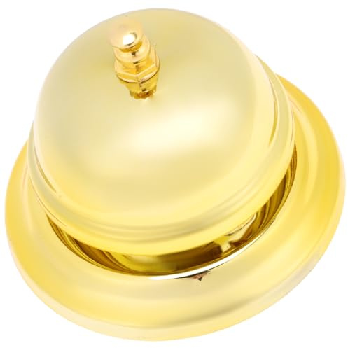 GLEAVI Campanello da Tavolo in Metallo Suono Forte Campanello di Servizio per Hotel e Ristorante Pressione a Mano per Esercizio Riflessi e Addestramento Colore Casuale Stile Casuale