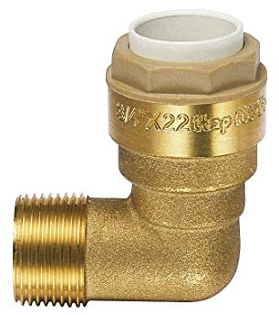 ITAP-FIT -IT640B012015- Messing-Steckverbinder Winkel für Cu-Rohr Ø 15 mm x 1/2 AG - DVGW