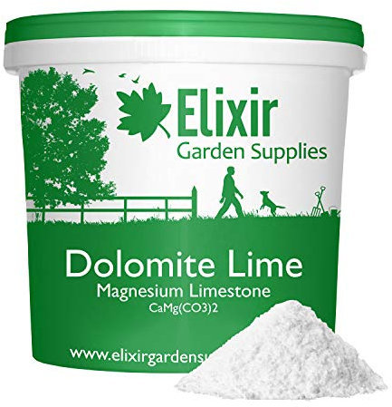 Elixir Gardens Dolomite Lime Magnesium Limestone Dolodust Various Sizes 500g-25kg | 1kg Tub | Treats upto 20sqm