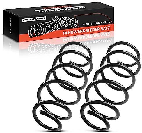 Frankberg 2x Federn Fahrwerksfeder Vorderachse Kompatibel mit Fiesta VI CB1 CCN 1.25L 1.4L 1.6L Schrägheck 2008-2012 Replace# 1528122