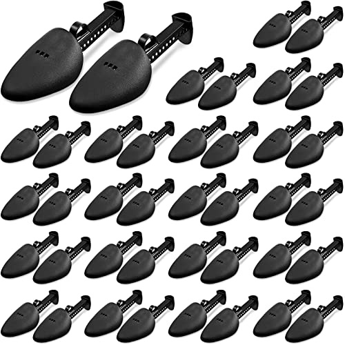 Honeydak 20 Pairs Plastic Shoe Stretcher Adjustable Shaper Stretchers Portable Shoe Trees Shoes Boot Holder for Men Women(Men Style,39-46 Size)